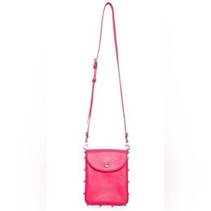 RARE AUTH. Rebecca Minkoff NWT Envelope Phone Crossbody Bag in Acid Pink
